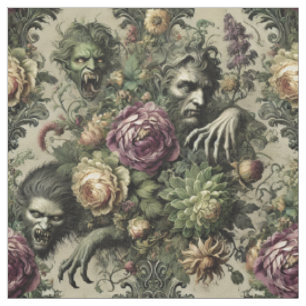 The Florabane Cult – Gothic Statement Tile Fabric