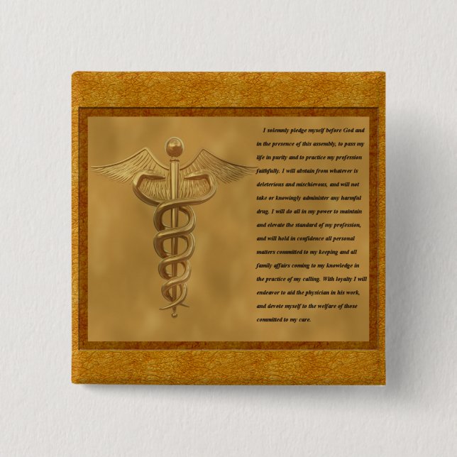 The Florence Nightingale Pledge 15 Cm Square Badge (Front)