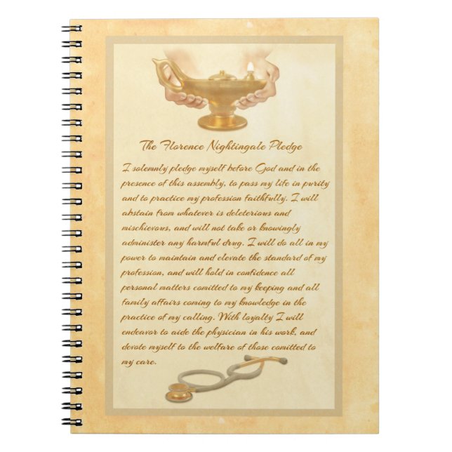 The Florence Nightingale Pledge Notebook (Front)