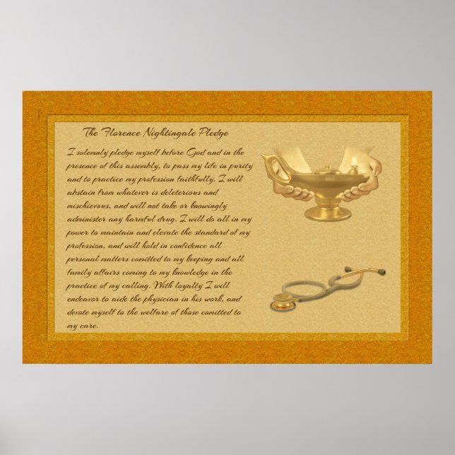 The Florence Nightingale Pledge Poster (Front)