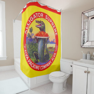 The Florida Alligator Shower Curtain