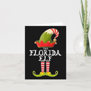 The Florida Elf Funny Christmas Gift Matching Fami Card