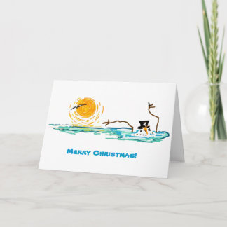 The Florida Snowman Holiday Card