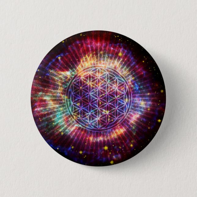 The Flower 6 Cm Round Badge (Front)