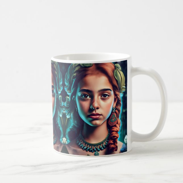 The flower girl from the Middle East Coffee Mug (Right)