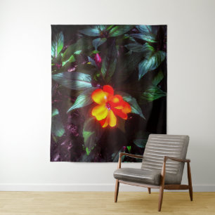 The Flower Glows in Sunlight Tapestry