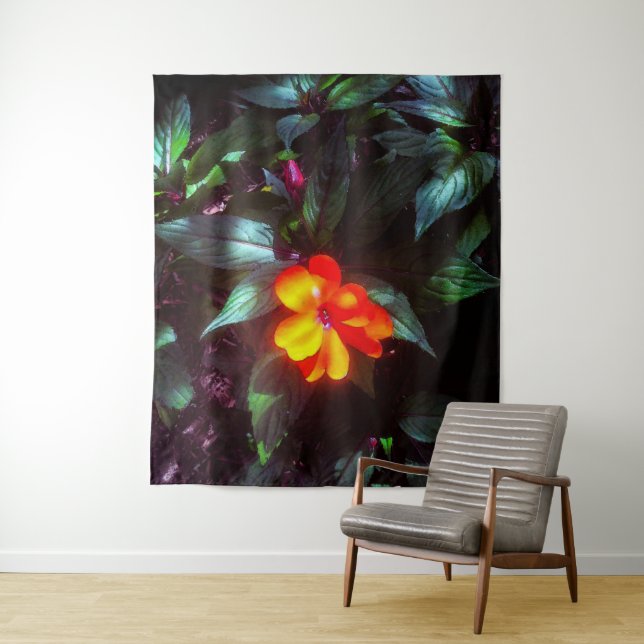 The Flower Glows in Sunlight Tapestry (In Situ)