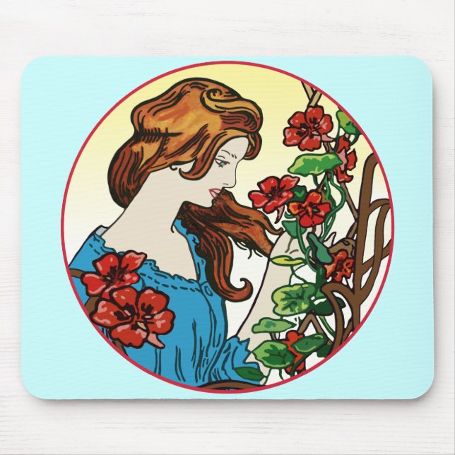 The Flower Maid Mouse Pad (Front)