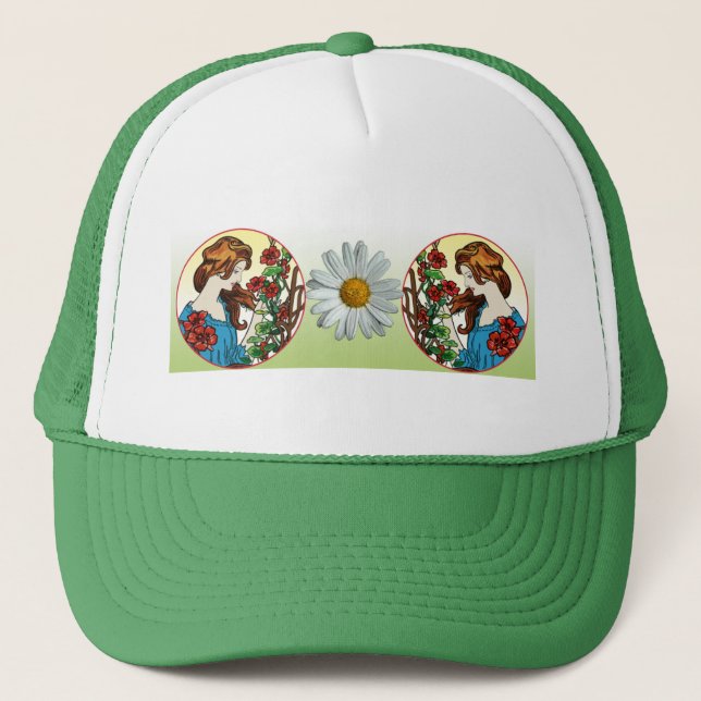 The Flower Maid Trucker Hat (Front)