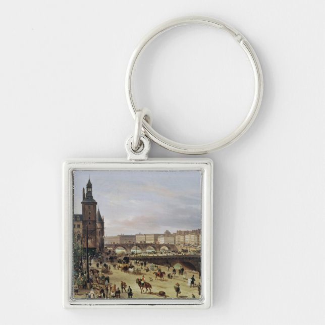 The Flower Market, 1832 Key Ring (Front)