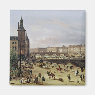 The Flower Market, 1832 Magnet