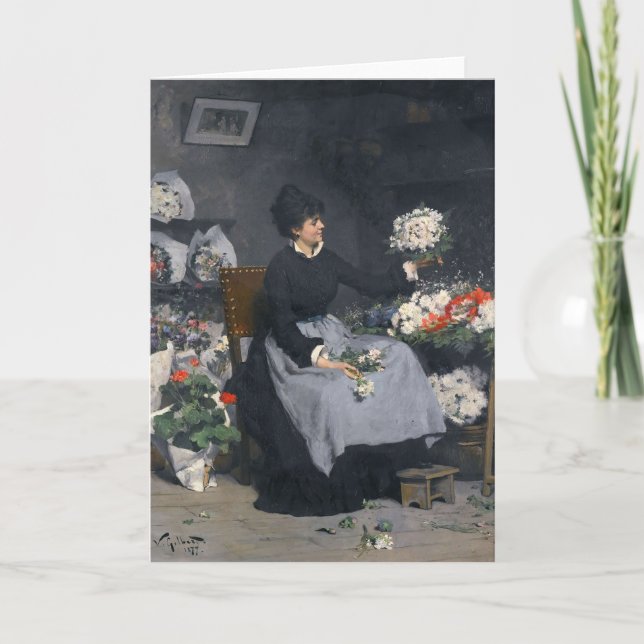 The Flower Merchant | Victor Gabriel Gilbert Card (Front)