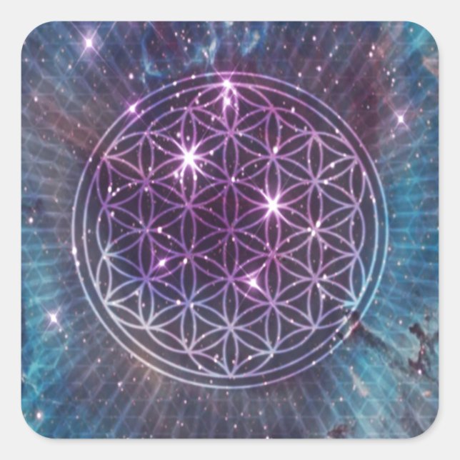 The Flower Square Sticker (Front)