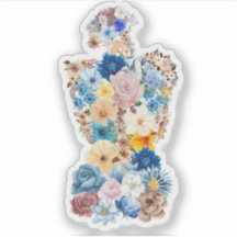 The Flower Woman Art Sticker