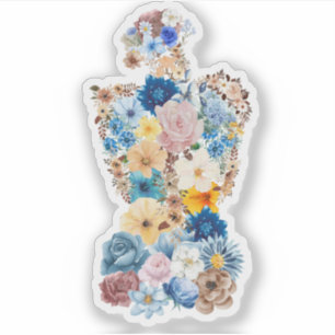 The Flower Woman Art Sticker