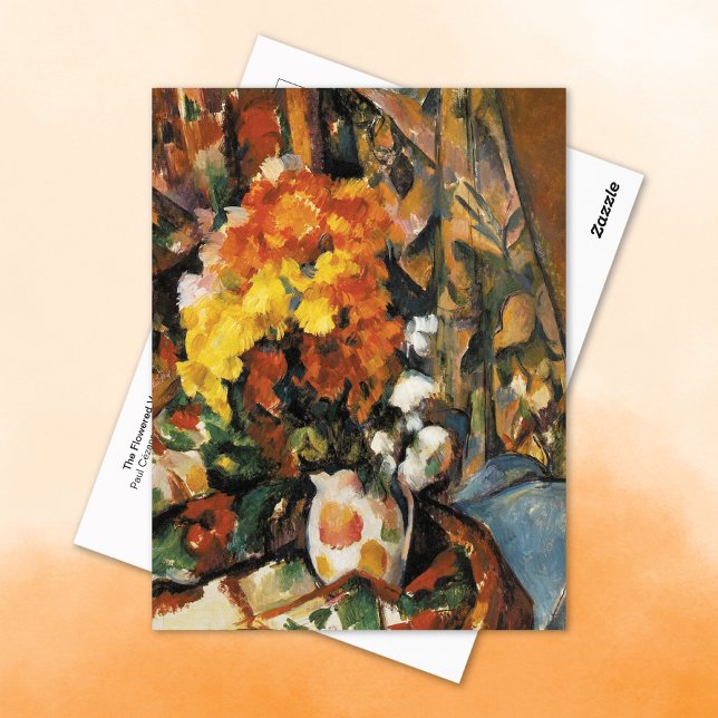 The Flowered Vase Paul Cezanne Postcard (Creator Uploaded)