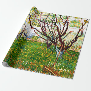 The Flowering Orchard (1888) by Vincent Van Gogh  Wrapping Paper