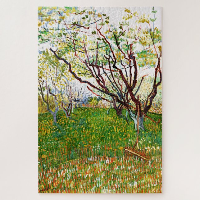 The Flowering Orchard (1888) Vincent Van Gogh Jigsaw Puzzle (Vertical)