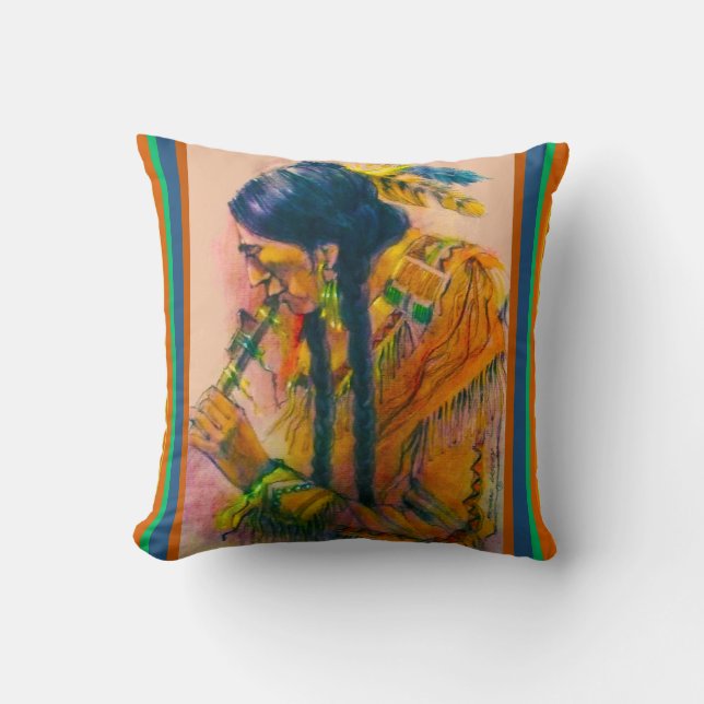 The Flute Player Pillow (Front)