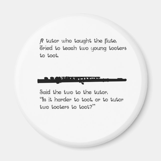 The Flute Tutor Magnet (Front)