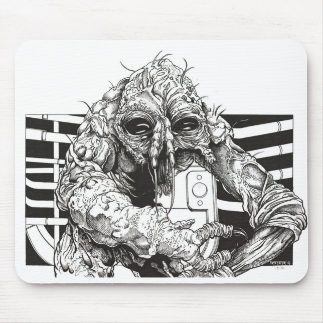 The Fly Brundlefly horror Mouse Pad (Front)
