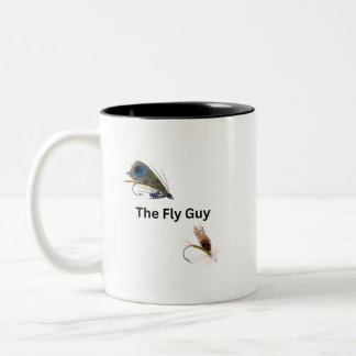 The Fly Guy. Fly Fishing, Fishermen, Sportsmen Two-Tone Coffee Mug