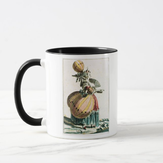 The Flying Coquette, c.1784 (colour engraving) Mug (Left)