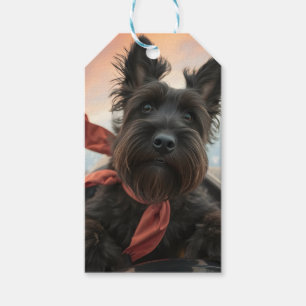 The Flying Scottish Terrier Dog Gift Tags
