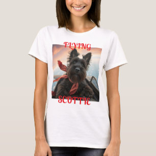 The Flying Scottish Terrier Dog T-Shirt