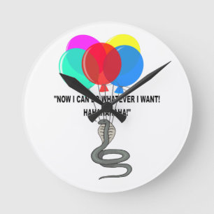 The Flying Snake Round Clock