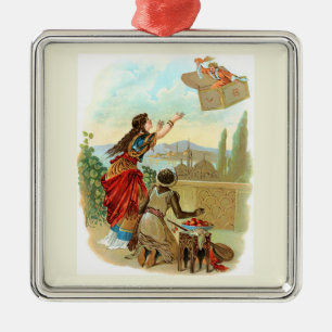 The Flying Trunk Metal Ornament