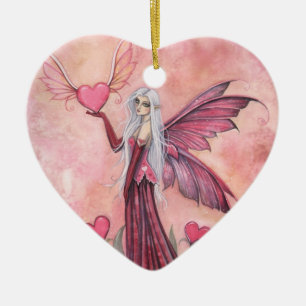 The Flying Valentine Fairy Heart Ornament