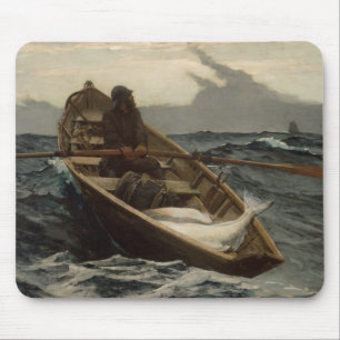 The Fog Warning (by Winslow Homer) Mouse Pad