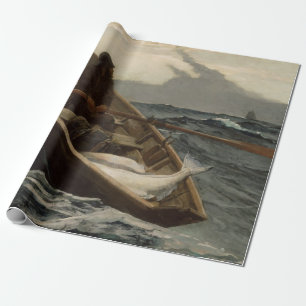 The Fog Warning (by Winslow Homer) Wrapping Paper
