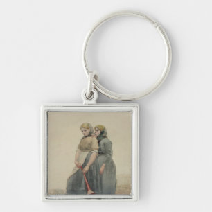 The Foghorn, 1883 (w/c) Key Ring
