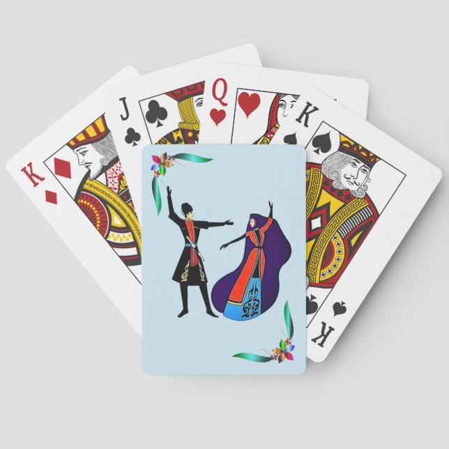 The Folk Dancers Bicycle Playing Cards (Back)