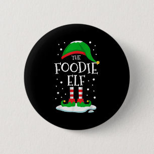 The Foodie Elf Christmas Family Matching Xmas Grou 6 Cm Round Badge