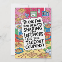 The Foodie Roommate Card