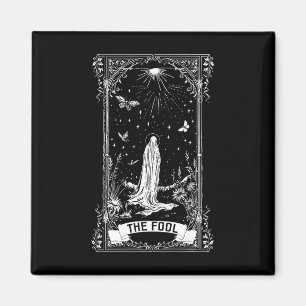 The Fool Ghost Cottagecore Tarot Card Major Arcana Magnet