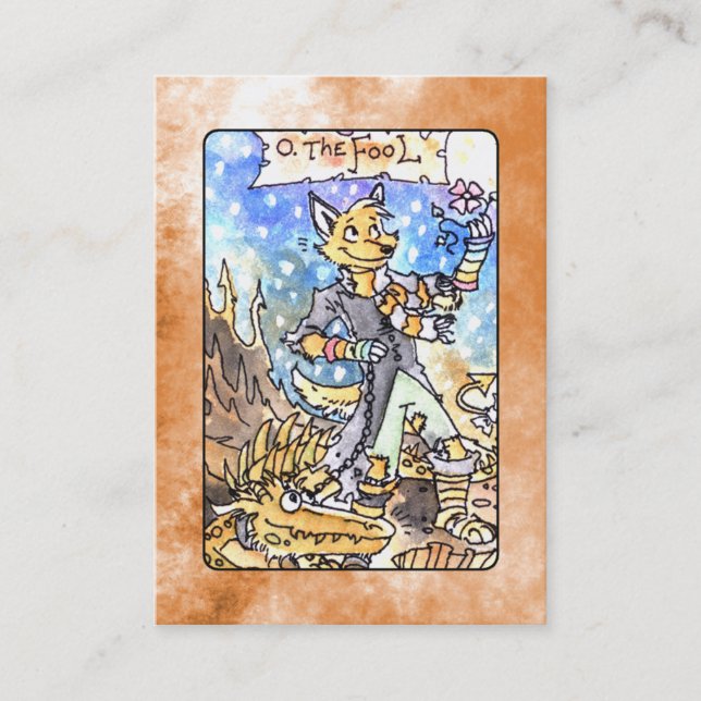 The Fool Tarot Business Card (Front)