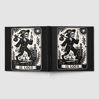 The Fool Tarot Card Art Print Guest Book