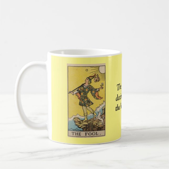 The Fool Tarot Card Coffee Mug (Left)