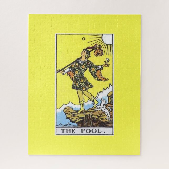 The fool tarot card puzzle (Vertical)
