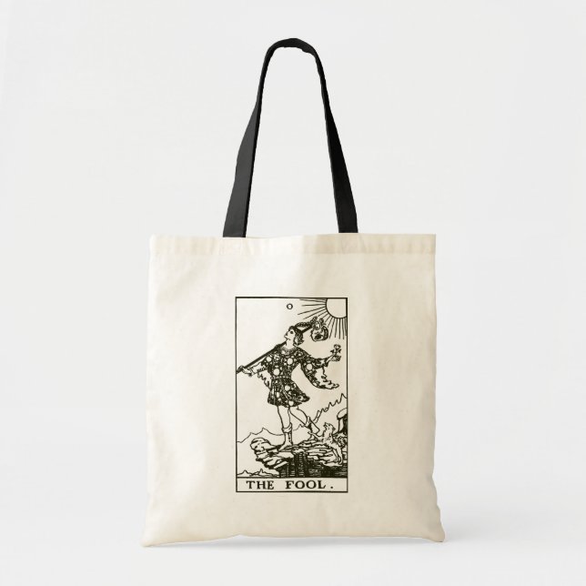 The Fool Tarot Card Tote Bag (Front)
