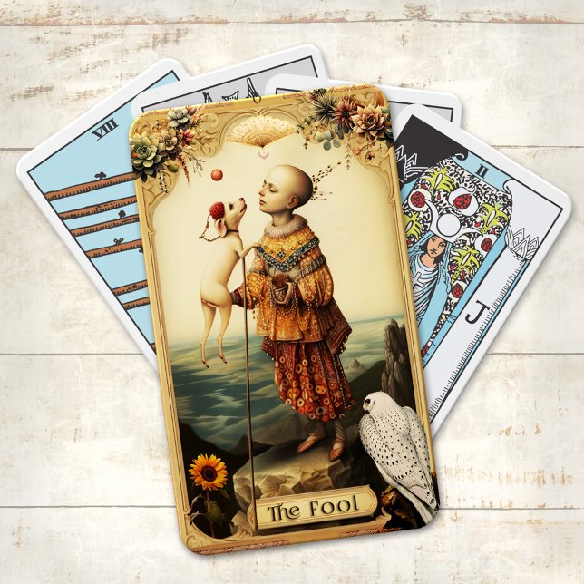 The Fool Vintage Fantasy Tarot Cards (Deck of tarot cards featuring a vintage style painting of the Fool)