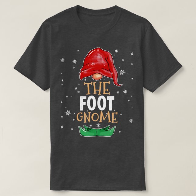 The foot Gnome Family Matching Christmas Outfit 20 T-Shirt (Design Front)