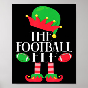 The Football Elf Christmas Party Pajama Costume  Poster