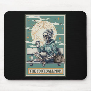 The Football Mum Skeleton Tarot Card Ballpark Mum Mouse Pad