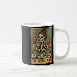 The Football Mum Tarot Card Skeleton Game Day Prou Coffee Mug