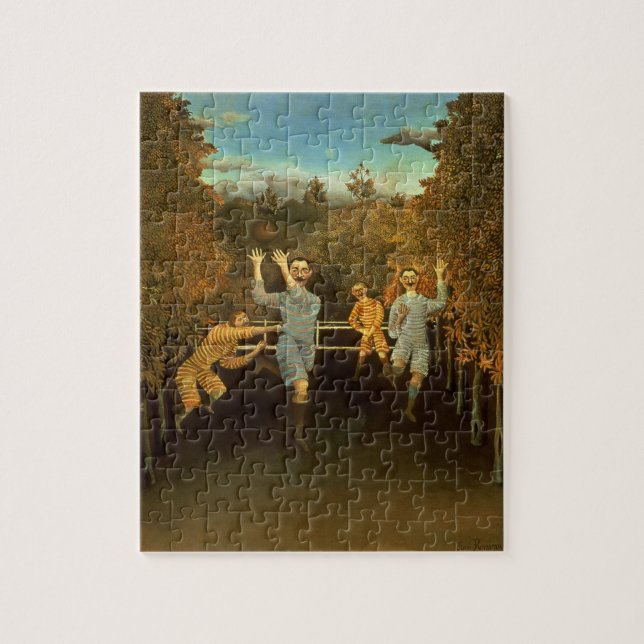 The Football players,1908 (oil on canvas) Jigsaw Puzzle (Vertical)